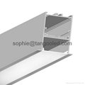 Recessed Wide Aluminum LED Profile with