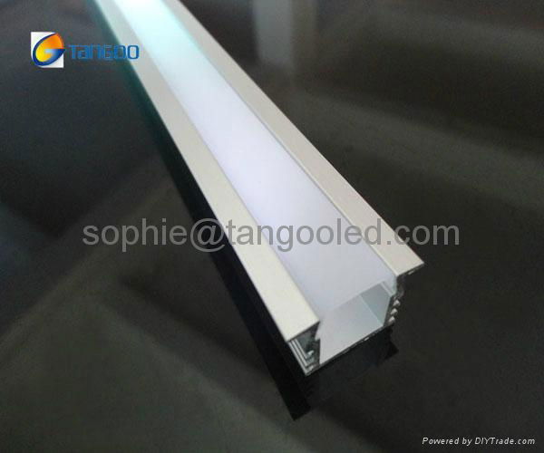 LED Track profiles for ceiling, Extruded aluminum profile