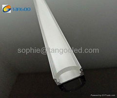 linear led profile with 10 degree,led lens profile, PC clear diffuser