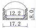 linear led profile with 10 degree,led lens profile, PC clear diffuser 5