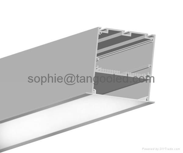 high large big size aluminum led profile for ceiling recessed