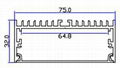 led strip profile aluminum extrusion light 6