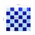 Building Material Fused Decorative Blue Floor Tile Stained Glass Mosaic 2