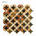 Italian Style Shower Floor Tile Stained Glass Mosaic For Decoration