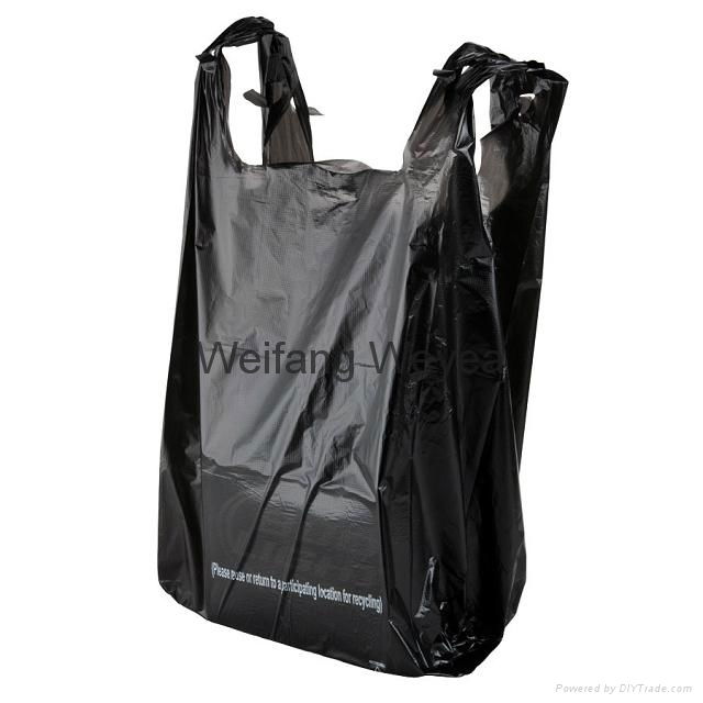 Supermarket HDPE T-shirt Plastic Bag