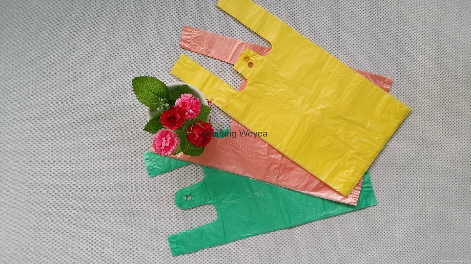 HDPE Plastic Vest Carrier Bag with Handle 5