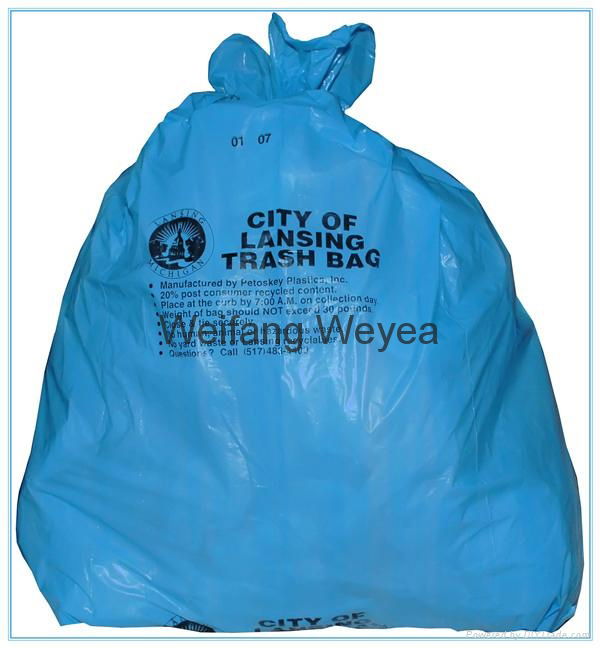 HDPE Plastic Garbage Bag 