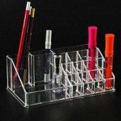 Makeup Cosmetics Organizer Eyebrow Pencil Lipstick Display Stand Holder Box Case
