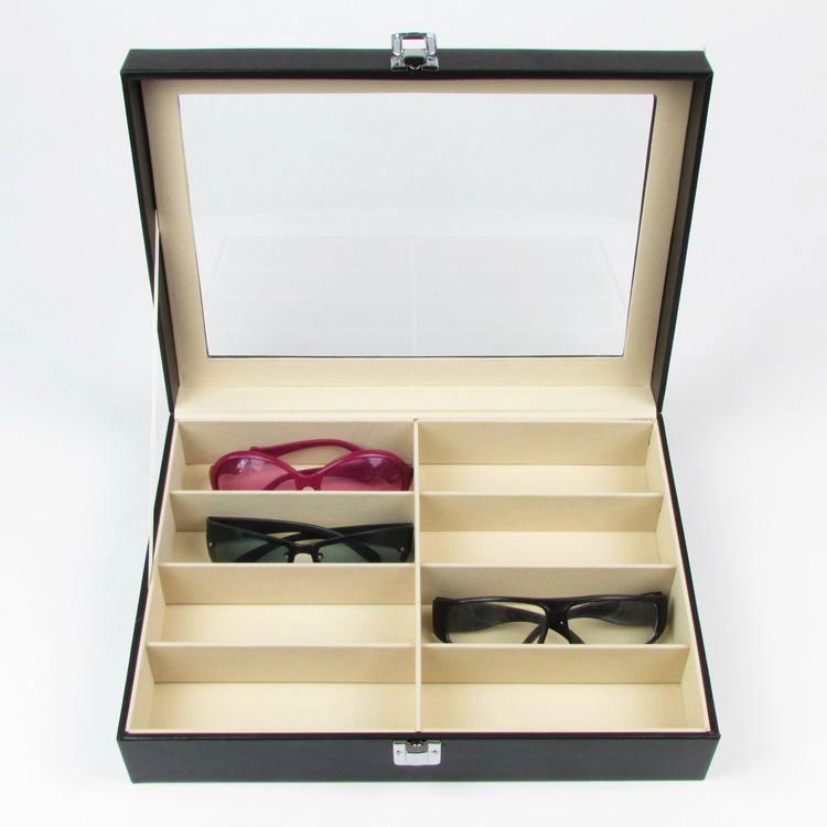 Jewelry Collection Glasses Sunglasses Watch Display Box Jewellery Case 2