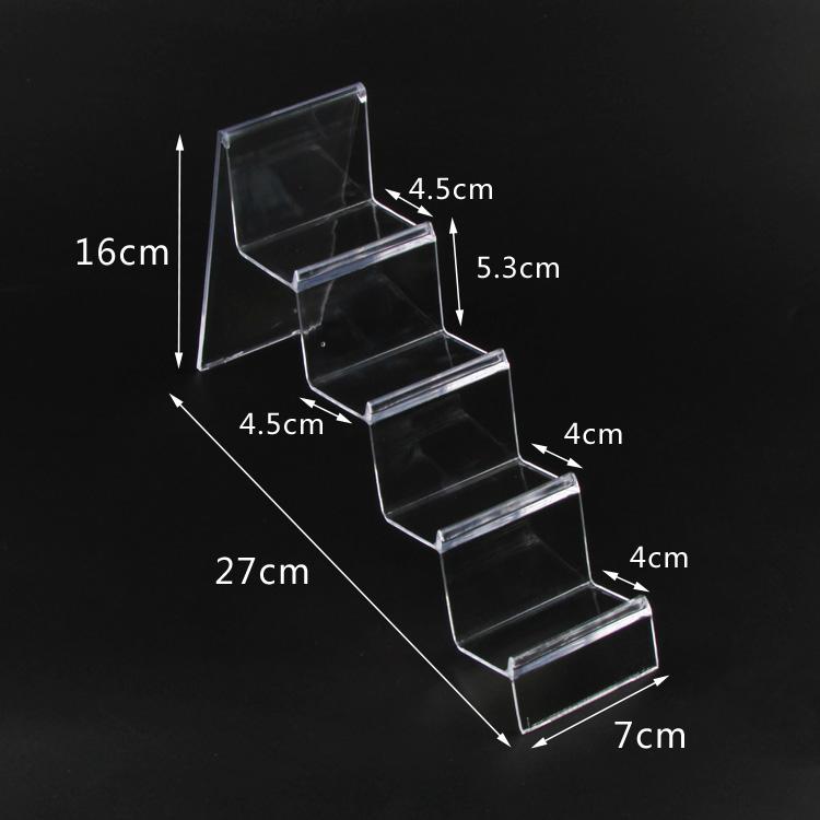 Plastic Jewelry Wallet Display Stand Rack Jewellery Card Holder 2