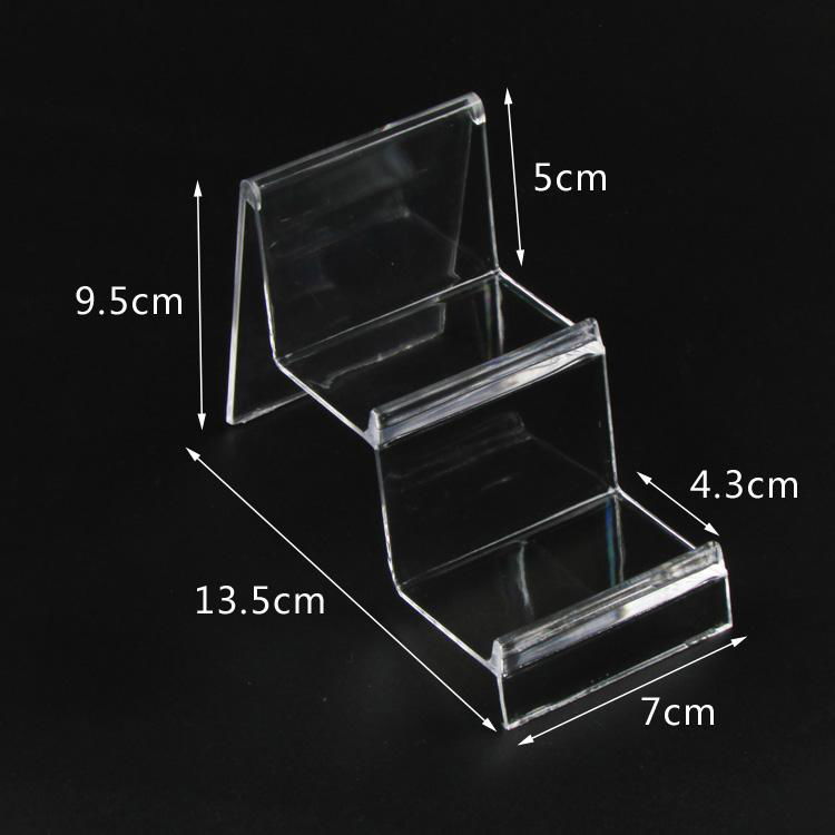 Plastic Jewelry Wallet Display Stand Rack Jewellery Card Holder 4