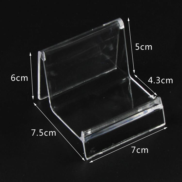 Plastic Jewelry Wallet Display Stand Rack Jewellery Card Holder 5