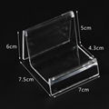 Plastic Jewelry Wallet Display Stand Rack Jewellery Card Holder 5