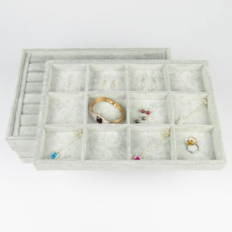 Jewelry Tray Ring Necklace Earring Display Stand Jewellery Holder 5