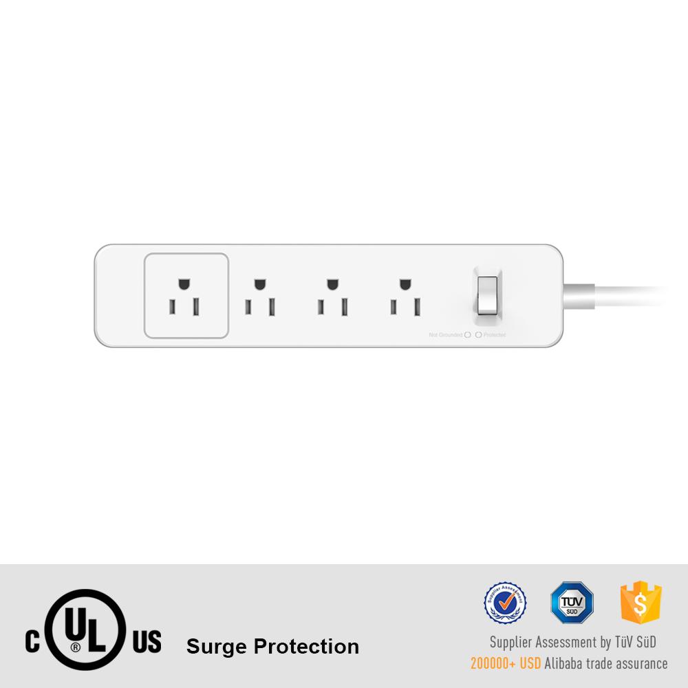 USA Power Strip 4 AC outlets Power Surge Protector Smart Extension Sockets for S 3