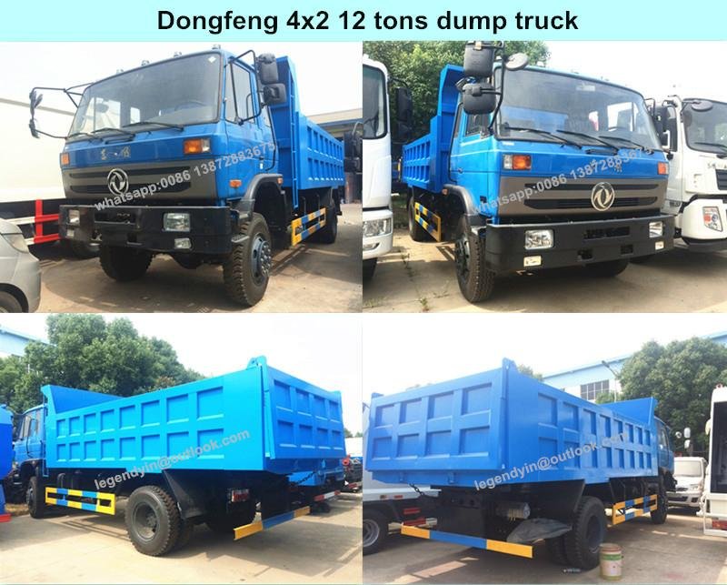 China cheap price Dongfeng 4x2 12 tons dump truck for sale