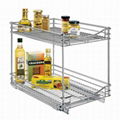 kitchen pull out drawer basket stainless steel material 2