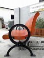 Solid Iron Feet Merbau Outdoor Customized Park Chair 3