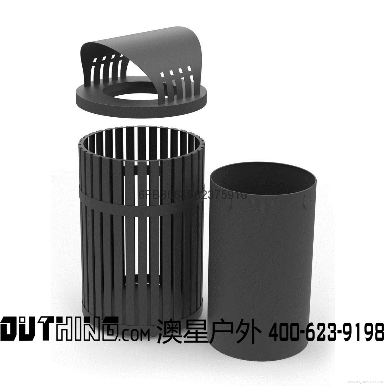 stainless steel solid waste bin, environmental outdoor garbage can