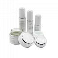 natural recycled white aluminum creams cosmetic packaging bottles