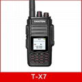 T-X7 WCDMA GSM Analog walkie talkie GPS VHF 2W 