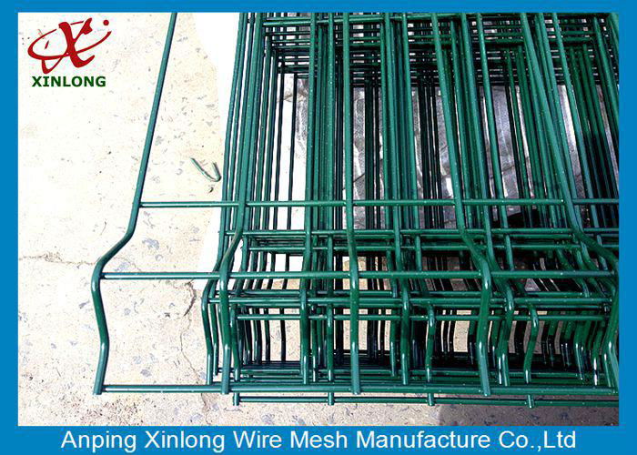 Train Or Bus Station Dark Green Electric Galvanized Stable 3D Wire Mesh Fence 5