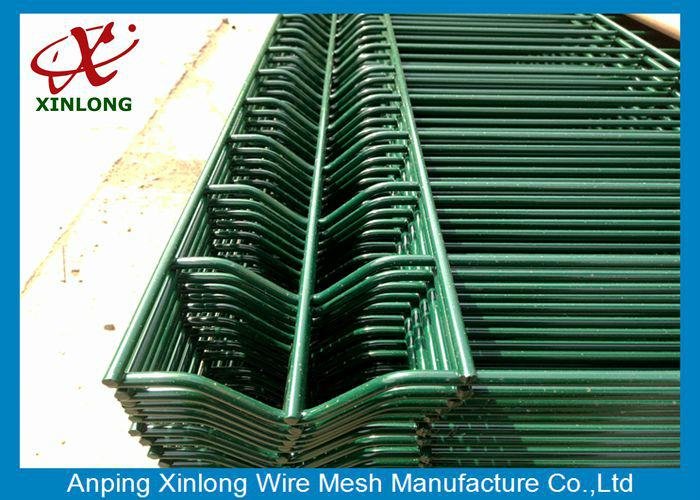 Train Or Bus Station PVC/PE Dipped Coating Valuable 3D Wire Mesh Fence 3