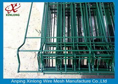 Train Or Bus Station PVC/PE Dipped Coating Valuable 3D Wire Mesh Fence