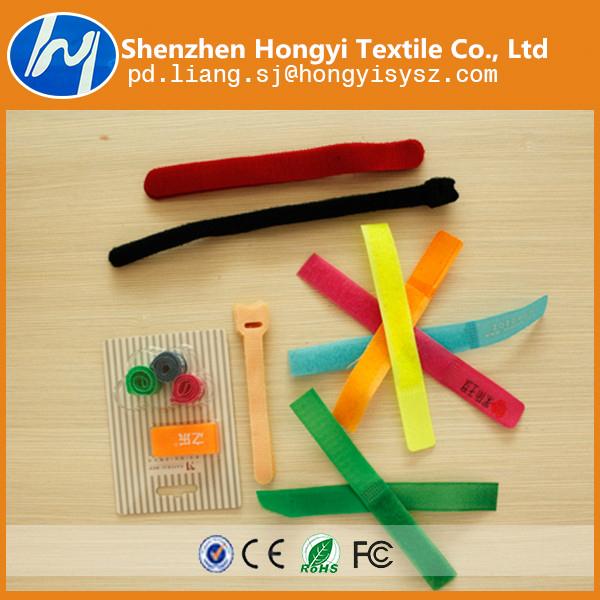 Customised Hook&Loop Velcro Cable Ties HY07001 Hongyi (China Manufacturer) Natural