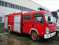 4*2 ISUZU fire fighting truck fire