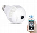 HD 1080P 2MP WIFI Bulb IP Camera 360 Degree Panoramic H.264 Infrared Indoor Moti 1