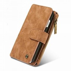 2017 Top Sale  Detachable Wallet Case For iPhone 7 Leather Case For iPhone 7 