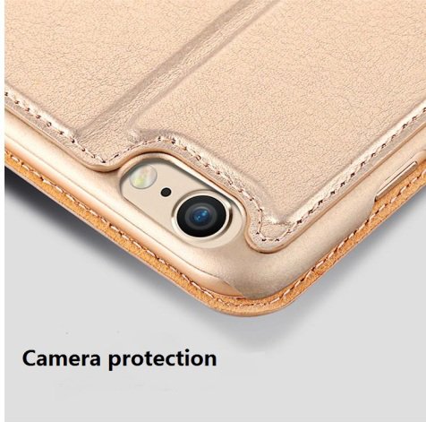 For iphone 7 with Genuine Leather Flip Mobile phone leather case,and the case ca 4