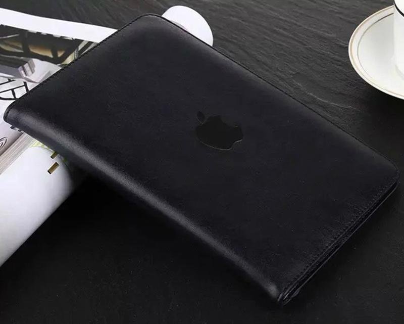 Multifunctional Luxury Stand PU Flip Grain Leather Case Cover For Apple iPad Pro 3