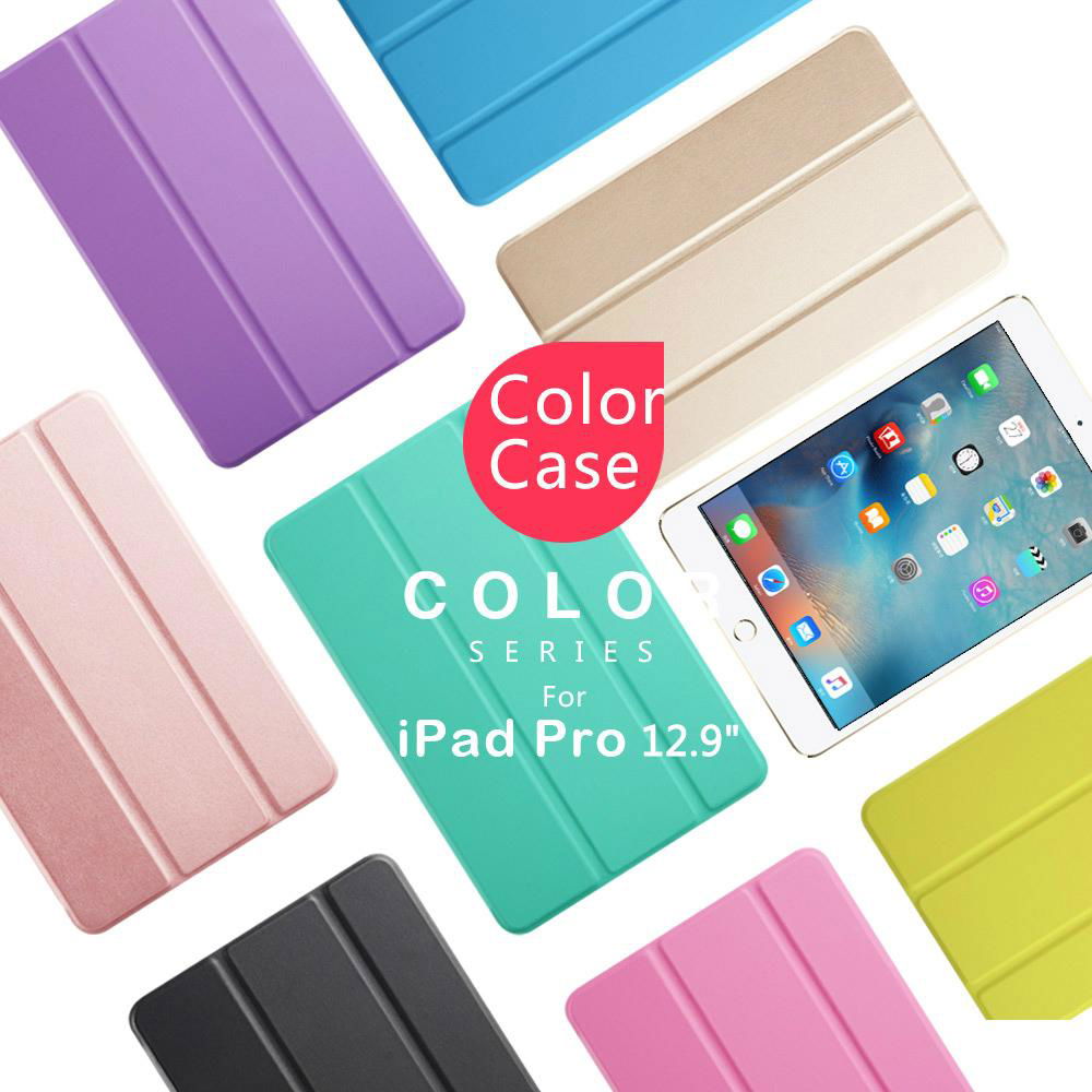 For iPad Pro 12.9 inch PU Color Slim Smart Case Cover Magnetic Auto Sleep/Wake u