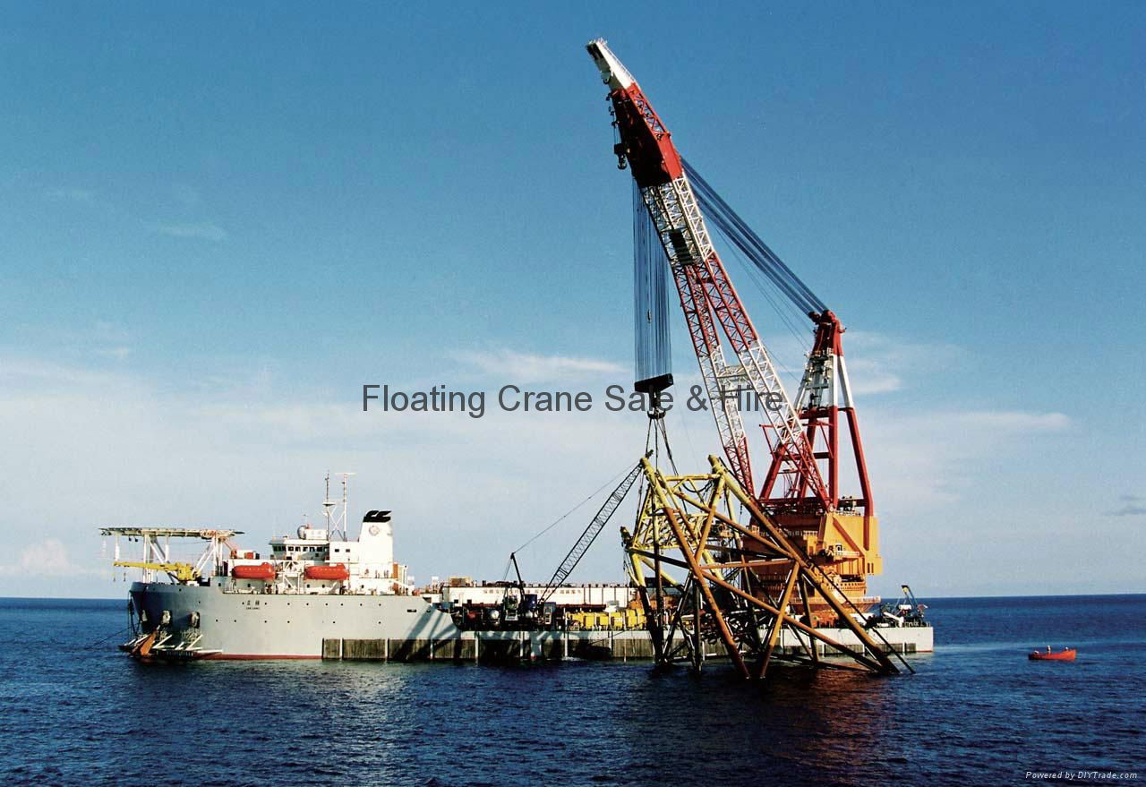 Ukraine Russia Floating Crane barge Sale Rent Buy hire        a Georgia Romania