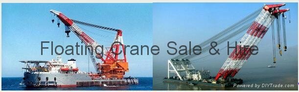 United Arab Emirates UAE Floating Crane barge Sale Rent Buy hire Yemen Dubai 