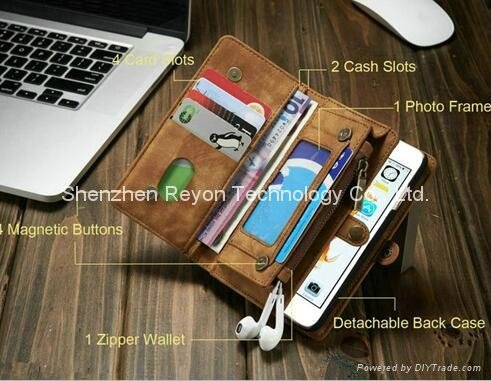 Latest fashion wallet case For iphone 7 Wallet Mobile phone case For iphone 6