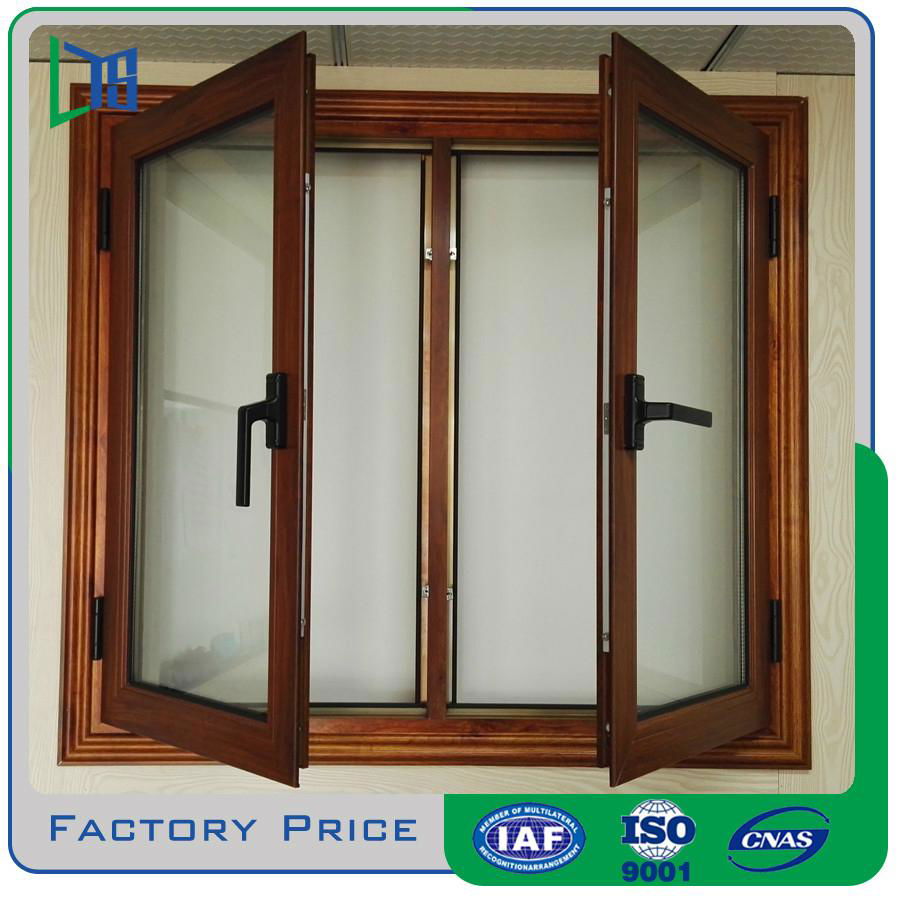 Best price aluminum alloy casement window double tempered glass 5