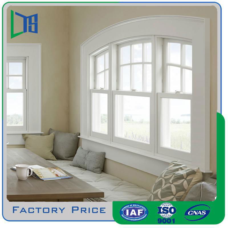 Aluminium double hung vertical sliding window for residential used