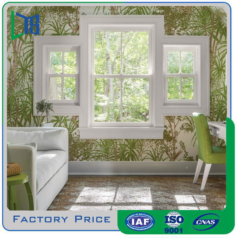 Aluminium double hung vertical sliding window for residential used 4