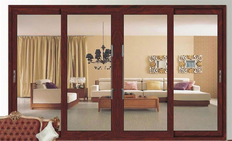 sliding door with soft close system with high quality aluminum accessories 2