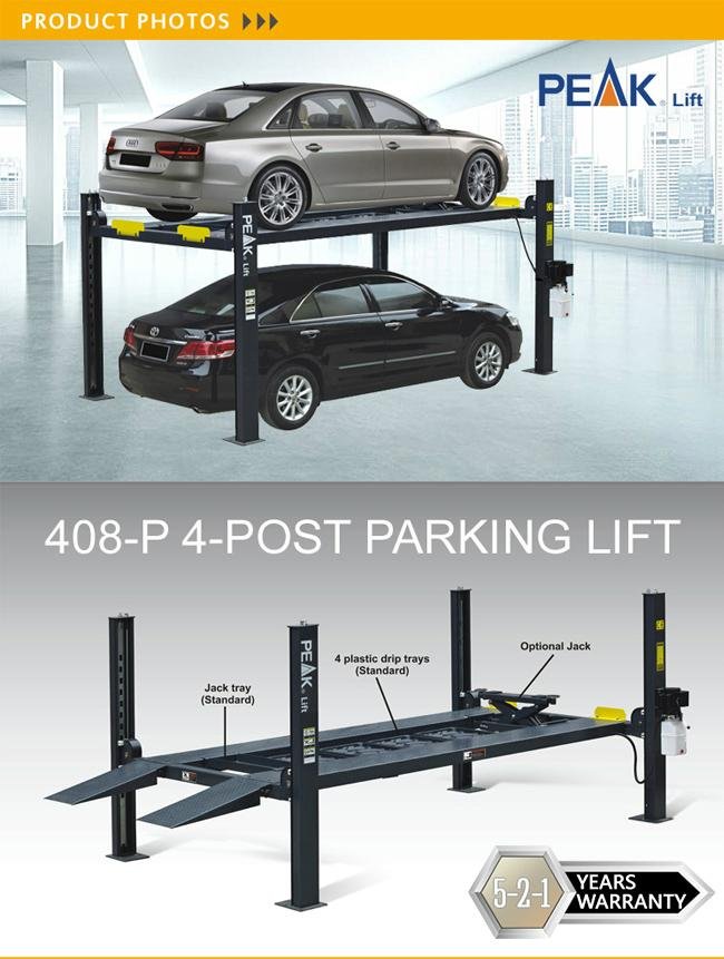 Commercial Grade 4-Post Garage Equipment Car Parking Lift (408-P) 2