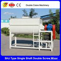 2017 new single shaft double screw mixer