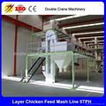 Poultry Powder Feed production line for farm output 3-5t/h