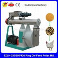 Double crane 2-8t/h chicken feed pellet mill for poultry farm best quality  3