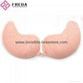 Elegant Pink Silicone Padded Push Up Bra  2