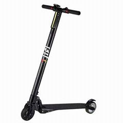 Light weight carbon fiber electric kick scooter with lithium battery