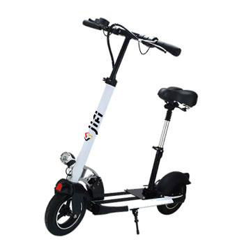 Folding 2-wheel electric kick scooter with seat design 