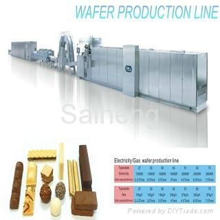 Commercial-27(gas heating)standard from baking wafer biscuit production line